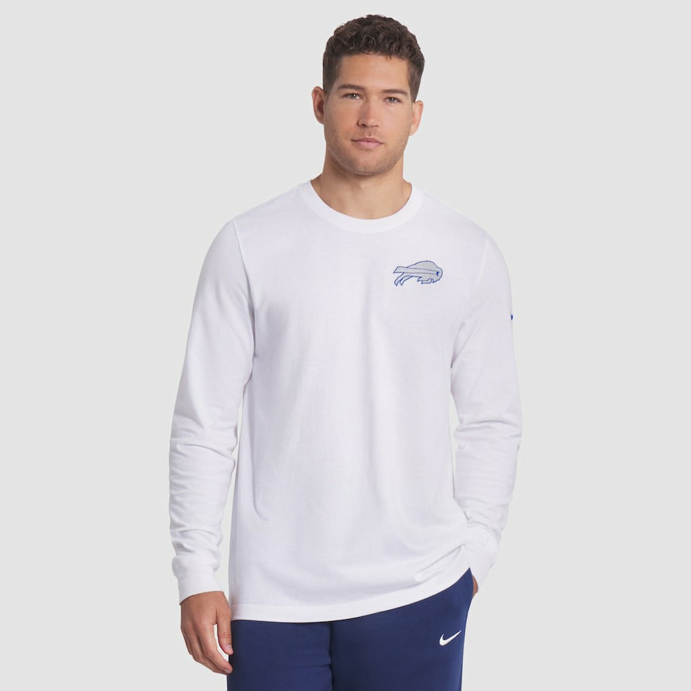 Buffalo Bills 2025 Rivalries Collection Essential Long Sleeve T-Shirt White