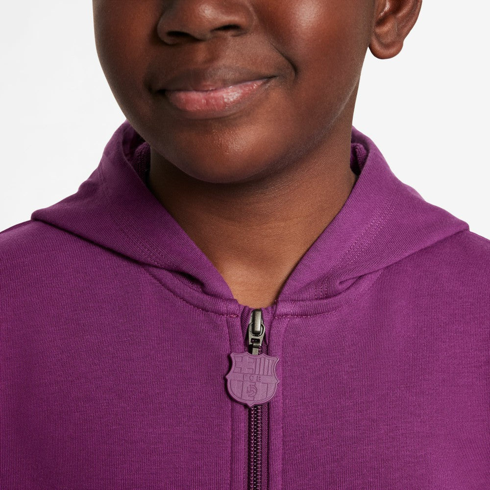 Barcelona Youth 2025/26 Club Full-Zip Hoodie Purple shop