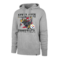 Pittsburgh Steelers '47 Regional Headline Pullover Hoodie Gray
