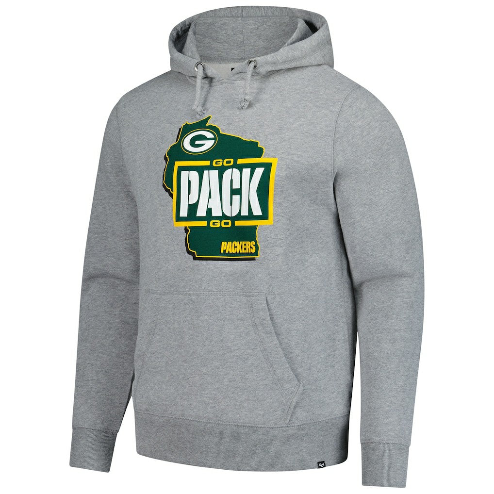 Green Bay Packers '47 Regional Headline Pullover Hoodie Gray