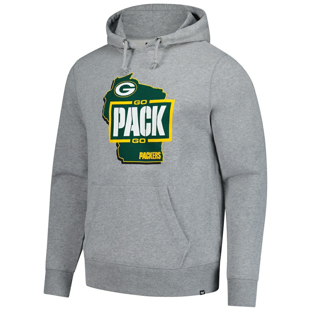 Green Bay Packers '47 Regional Headline Pullover Hoodie Gray