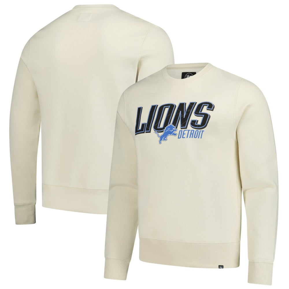 Detroit Lions '47 Locked In Headline Pullover Sweatshirt Cream