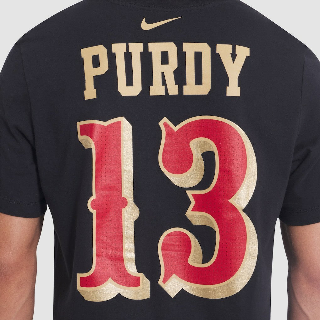 Brock Purdy San Francisco 49ers 2025 Rivalries Collection Player Name & Number T-Shirt Black