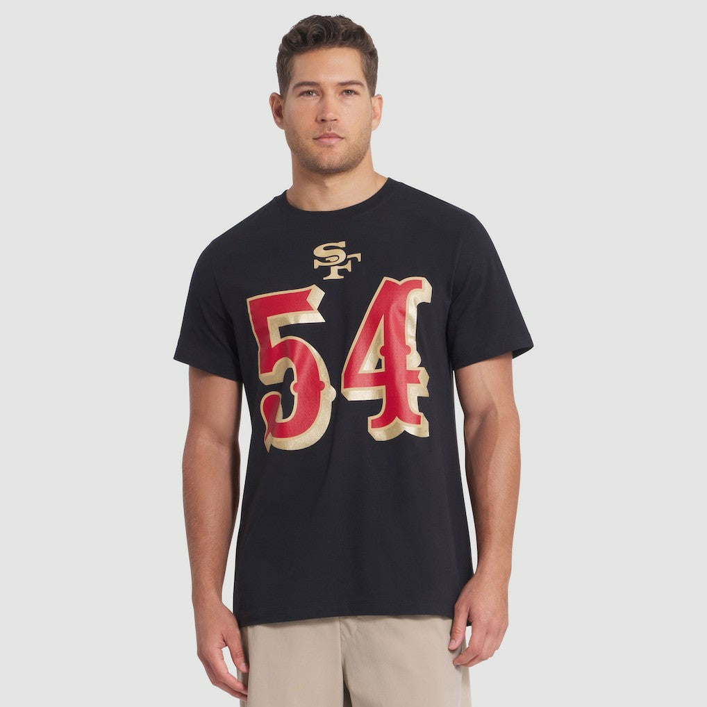 Fred Warner San Francisco 49ers 2025 Rivalries Collection Player Name & Number T-Shirt Black