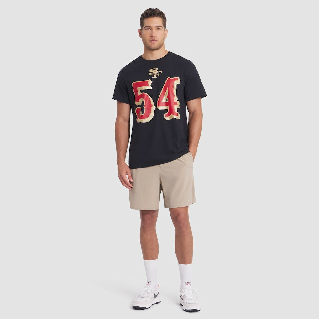 Fred Warner San Francisco 49ers 2025 Rivalries Collection Player Name & Number T-Shirt Black