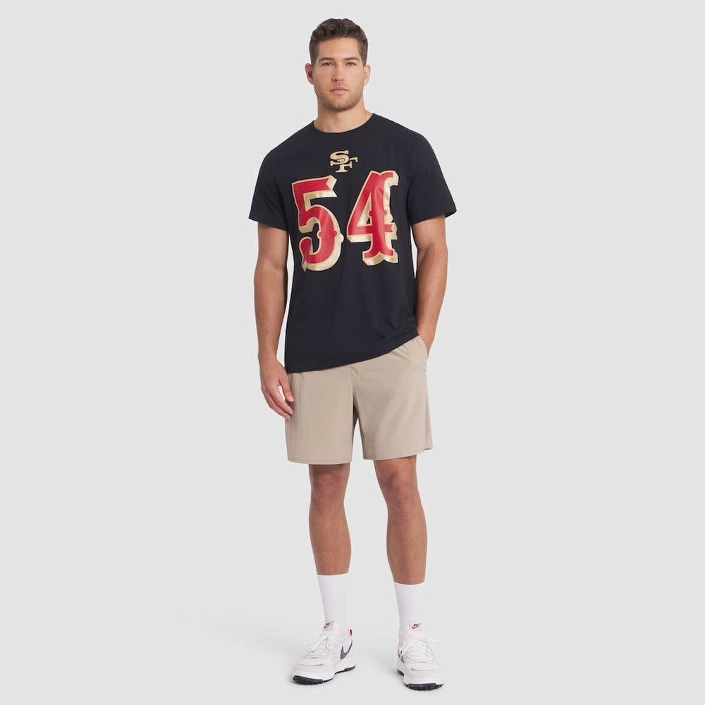 Fred Warner San Francisco 49ers 2025 Rivalries Collection Player Name & Number T-Shirt Black