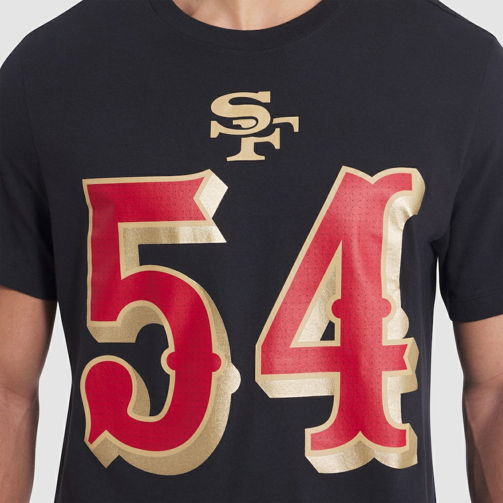 Fred Warner San Francisco 49ers 2025 Rivalries Collection Player Name & Number T-Shirt Black