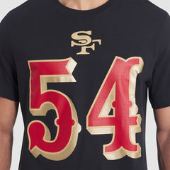 Fred Warner San Francisco 49ers 2025 Rivalries Collection Player Name & Number T-Shirt Black