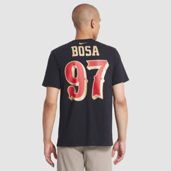 Nick Bosa San Francisco 49ers 2025 Rivalries Collection Player Name & Number T-Shirt Black