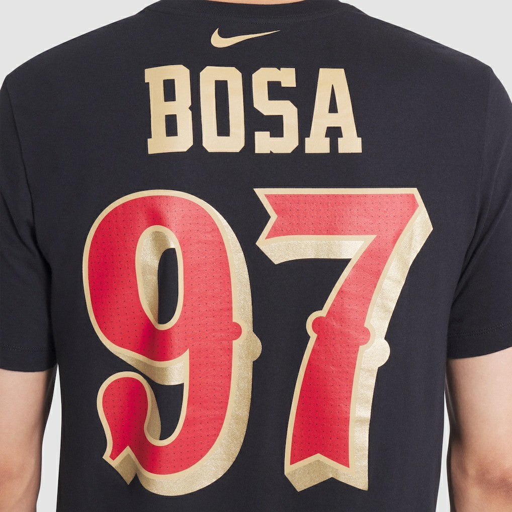 Nick Bosa San Francisco 49ers 2025 Rivalries Collection Player Name & Number T-Shirt Black