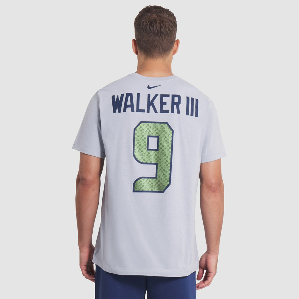 Kenneth Walker III Seattle Seahawks 2025 Rivalries Collection Player Name & Number T-Shirt Wolf Gray