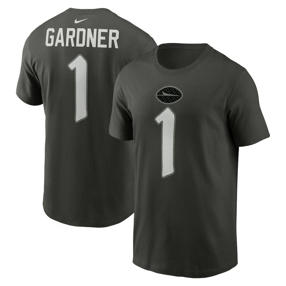 Ahmad Sauce Gardner New York Jets 2025 Rivalries Collection Player Name & Number T-Shirt Gotham Green