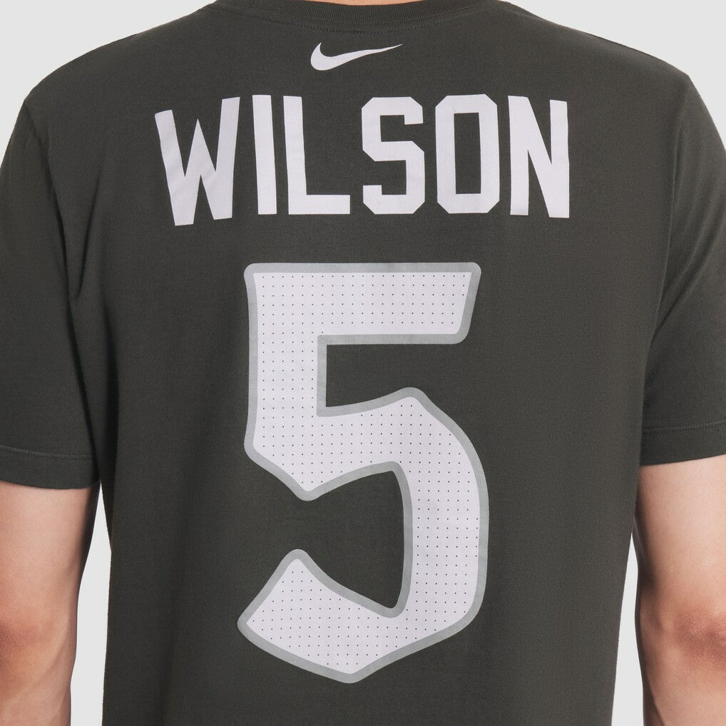 Garrett Wilson New York Jets 2025 Rivalries Collection Player Name & Number T-Shirt Gotham Green