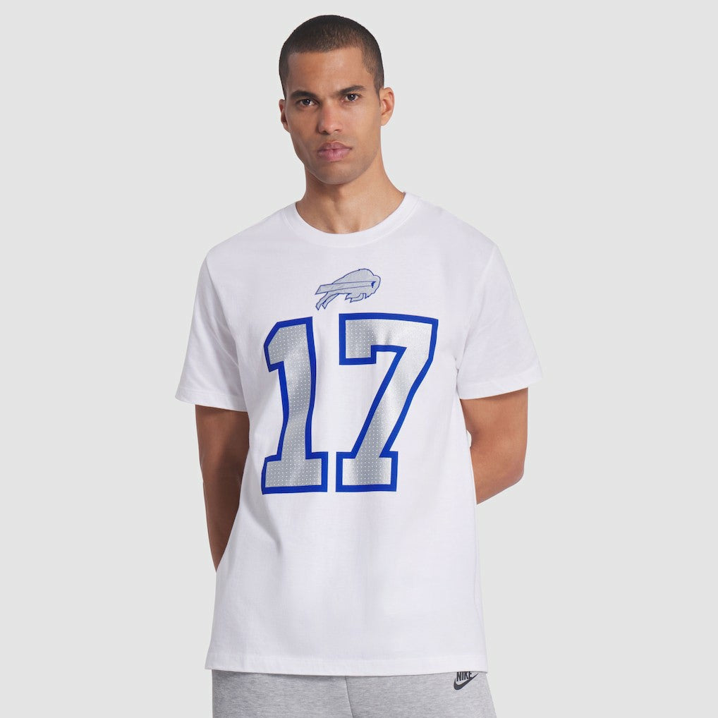 Josh Allen Buffalo Bills 2025 Rivalries Collection Player Name & Number T-Shirt White