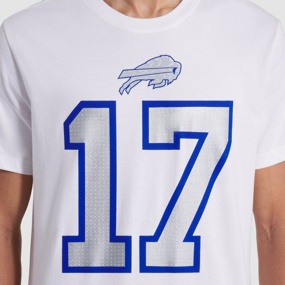 Josh Allen Buffalo Bills 2025 Rivalries Collection Player Name & Number T-Shirt White