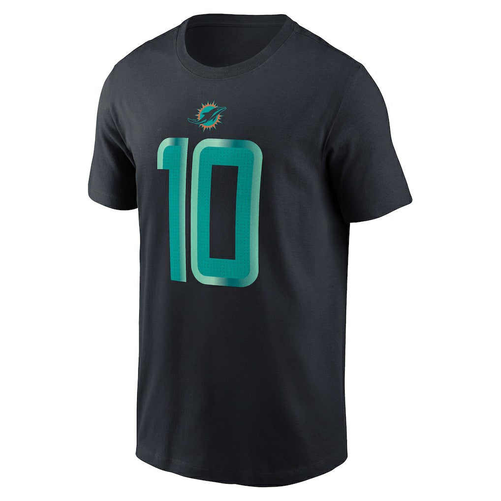 Tyreek Hill Miami Dolphins 2025 Rivalries Collection Player Name & Number T-Shirt Pitch Blue