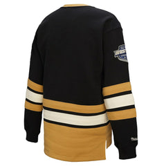 NHL Vegas Golden Knights Mitchell & Ness Women's Heritage Lace-Up Pullover Sweatshirt - Black