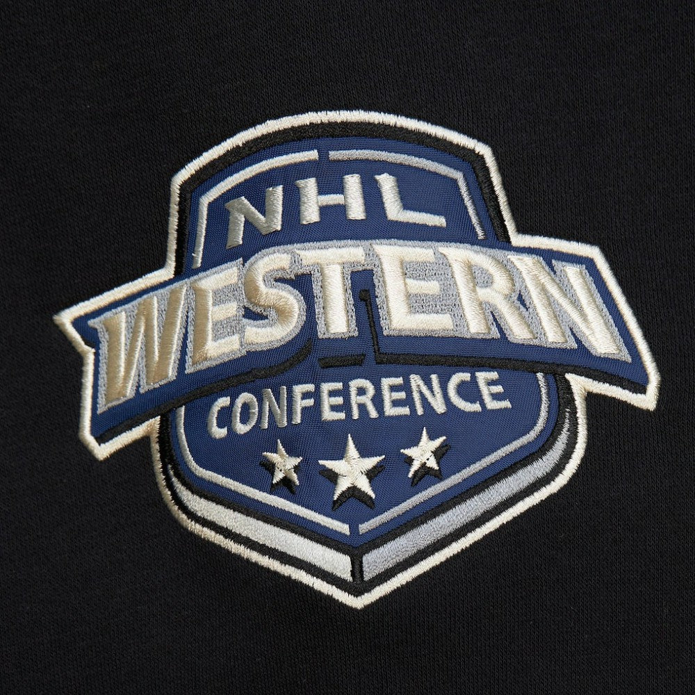 NHL Vegas Golden Knights Mitchell & Ness Women's Heritage Lace-Up Pullover Sweatshirt - Black