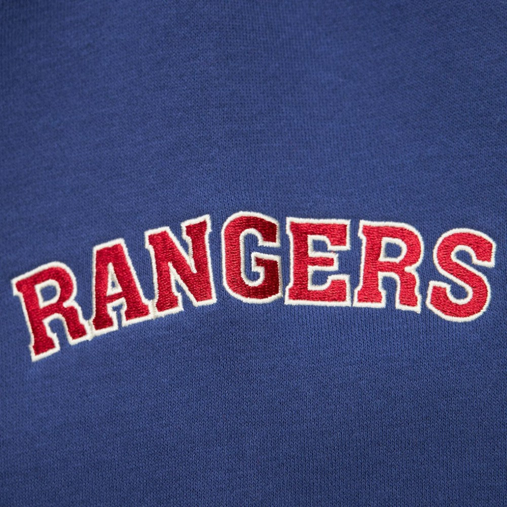 NHL New York Rangers Mitchell & Ness Women's Heritage Lace-Up Pullover Sweatshirt - Blue