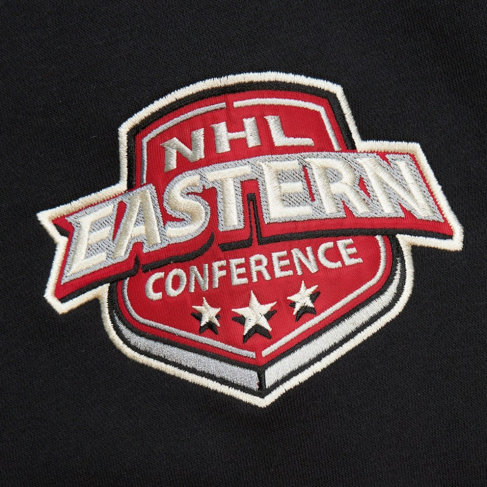 NHL Boston Bruins Mitchell & Ness Women's Heritage Lace-Up Pullover Sweatshirt - Black
