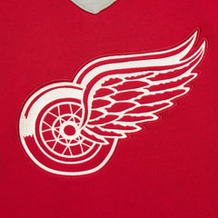NHL Detroit Red Wings Mitchell & Ness Women's Heritage Lace-Up Pullover Sweatshirt - Red