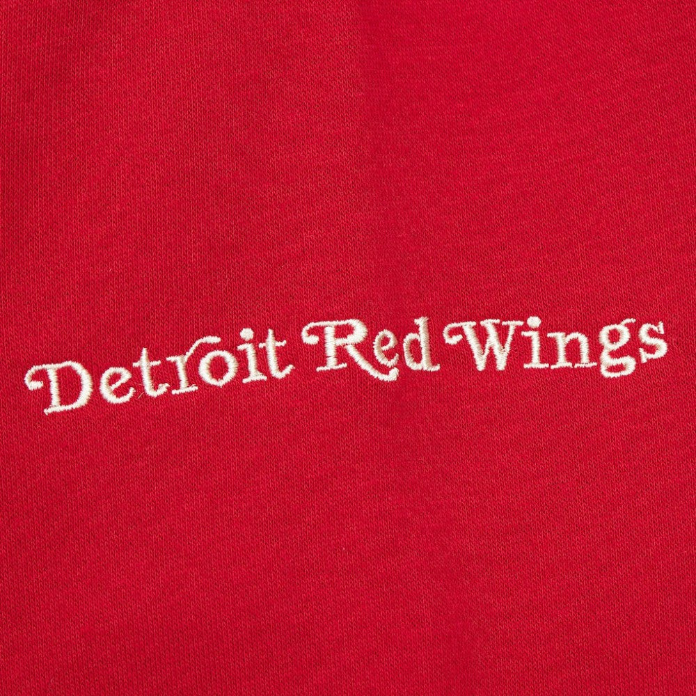 NHL Detroit Red Wings Mitchell & Ness Women's Heritage Lace-Up Pullover Sweatshirt - Red
