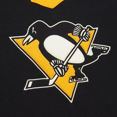 NHL Pittsburgh Penguins Mitchell & Ness Women's Heritage Lace-Up Pullover Sweatshirt - Black