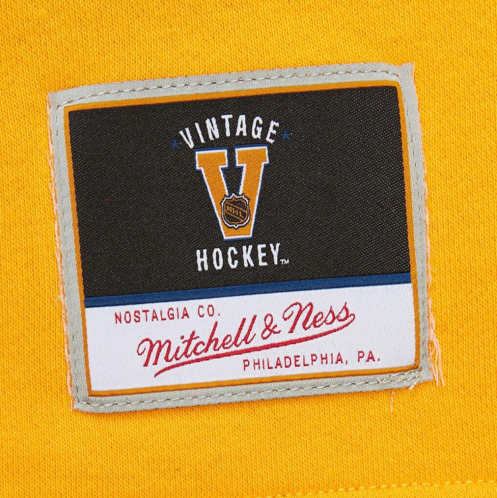 NHL Pittsburgh Penguins Mitchell & Ness Women's Heritage Lace-Up Pullover Sweatshirt - Black