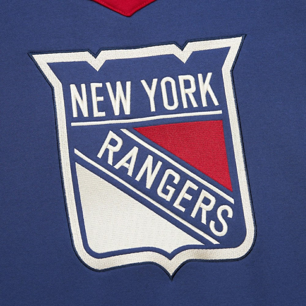 NHL New York Rangers Heritage Lace-Up Pullover Sweatshirt - Royal