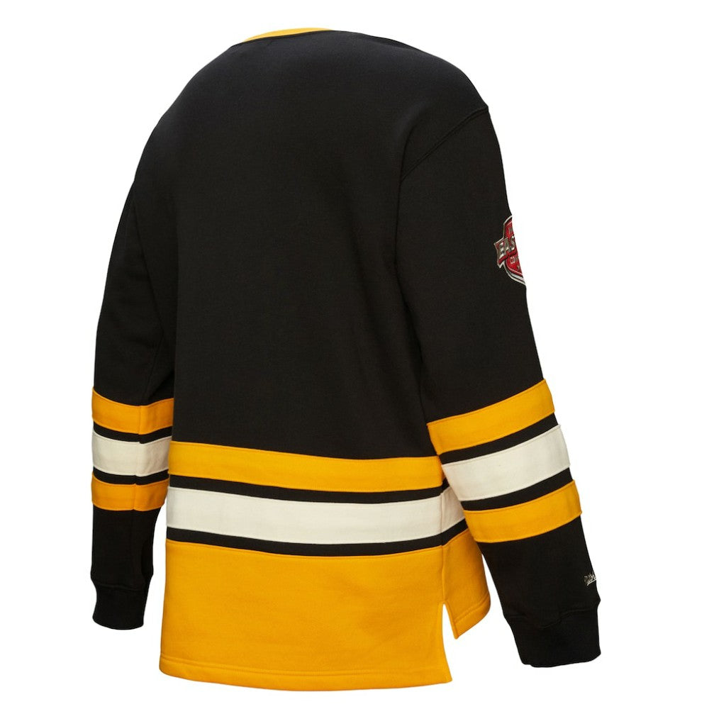 NHL Boston Bruins Heritage Lace-Up Pullover Sweatshirt - Black