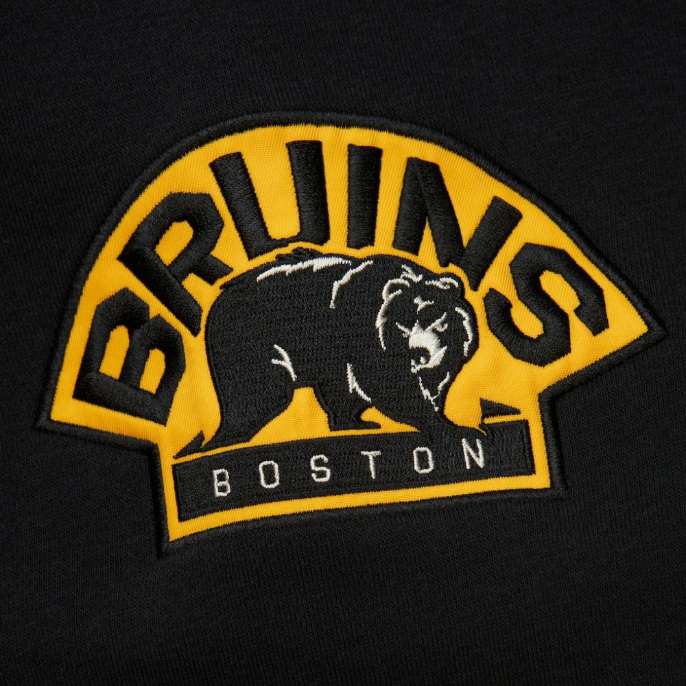 NHL Boston Bruins Heritage Lace-Up Pullover Sweatshirt - Black