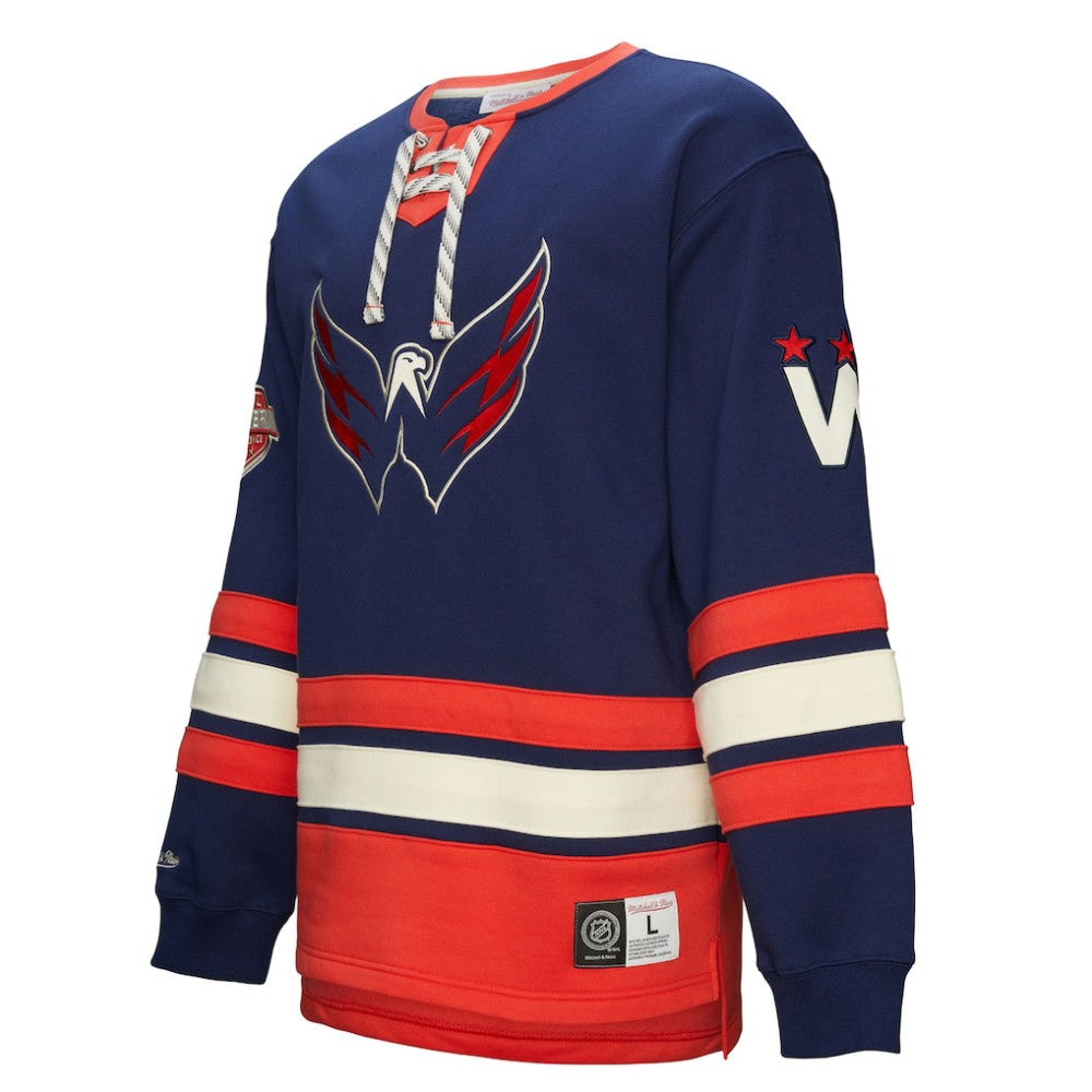 NHL Washington Capitals Heritage Lace-Up Pullover Sweatshirt - Navy
