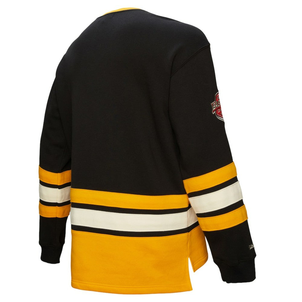 NHL Pittsburgh Penguins Heritage Lace-Up Pullover Sweatshirt - Black