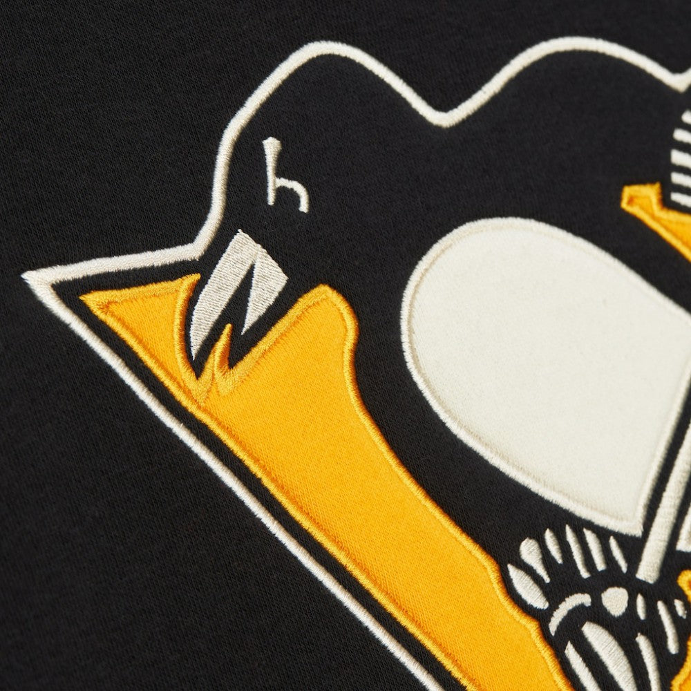 NHL Pittsburgh Penguins Heritage Lace-Up Pullover Sweatshirt - Black