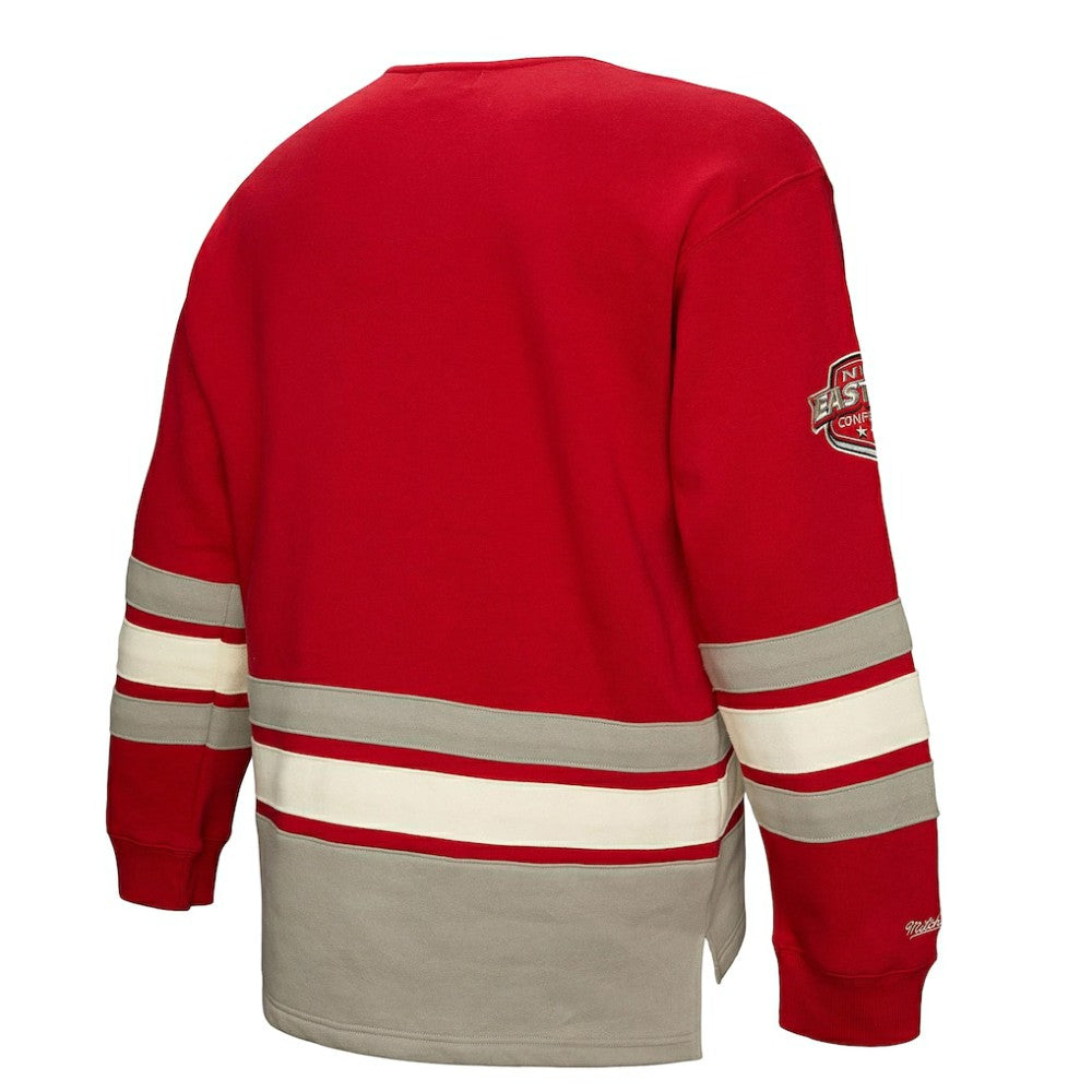 NHL Detroit Red Wings Heritage Lace-Up Pullover Sweatshirt - Red