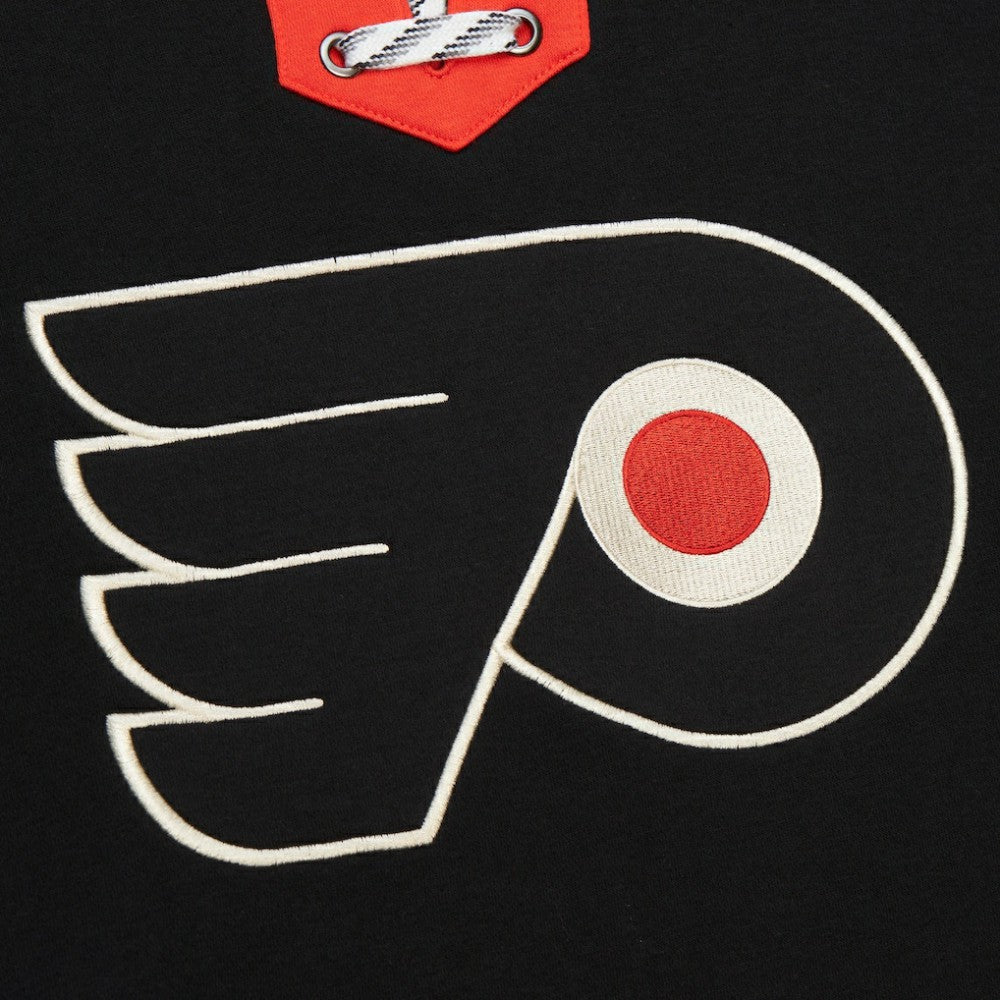 NHL Philadelphia Flyers Heritage Lace-Up Pullover Sweatshirt - Black