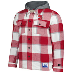 St. Louis Cardinals Starter Sherpa Full-Zip Hoodie Jacket - Red/White Jackets