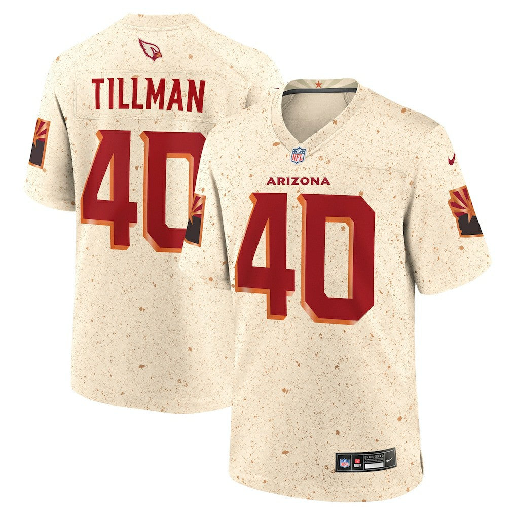 Pat Tillman Arizona Cardinals 2025 Rivalries Collection Retired Player Game Jersey Natural