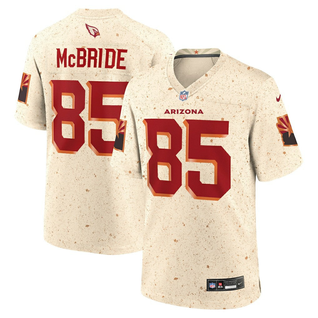 Trey McBride Arizona Cardinals 2025 Rivalries Collection Game Jersey Natural