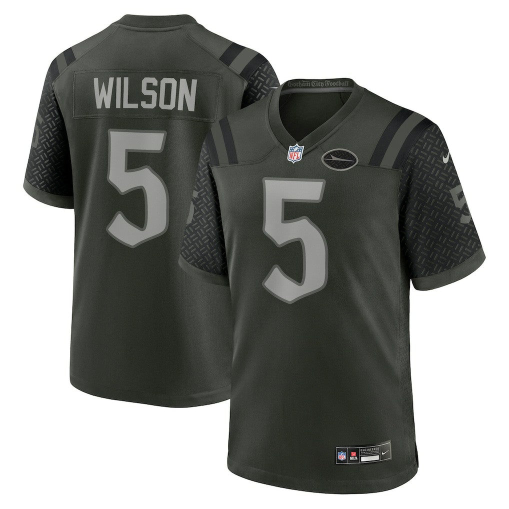 Garrett Wilson New York Jets 2025 Rivalries Collection Game Jersey Gotham Green