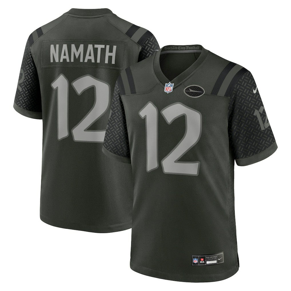 Joe Namath New York Jets 2025 Rivalries Collection Retired Player Game Jersey Gotham Green
