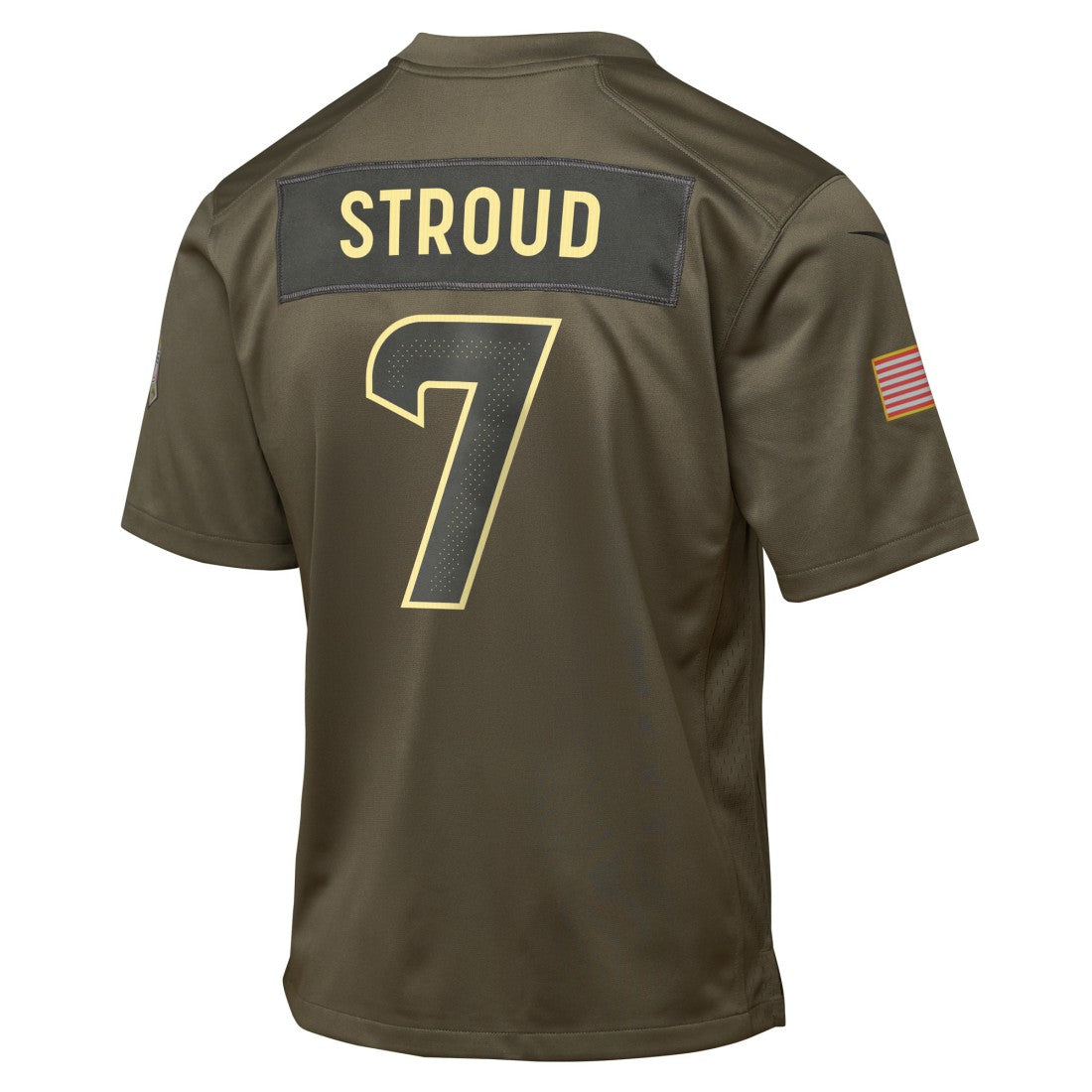 C.J. Stroud Houston Texans Youth 2025 Salute to Service Game Jersey Olive