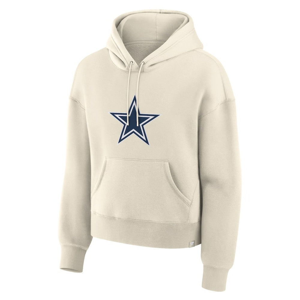 Dallas Cowboys Women's Dove Legacy Pullover Hoodie Cream