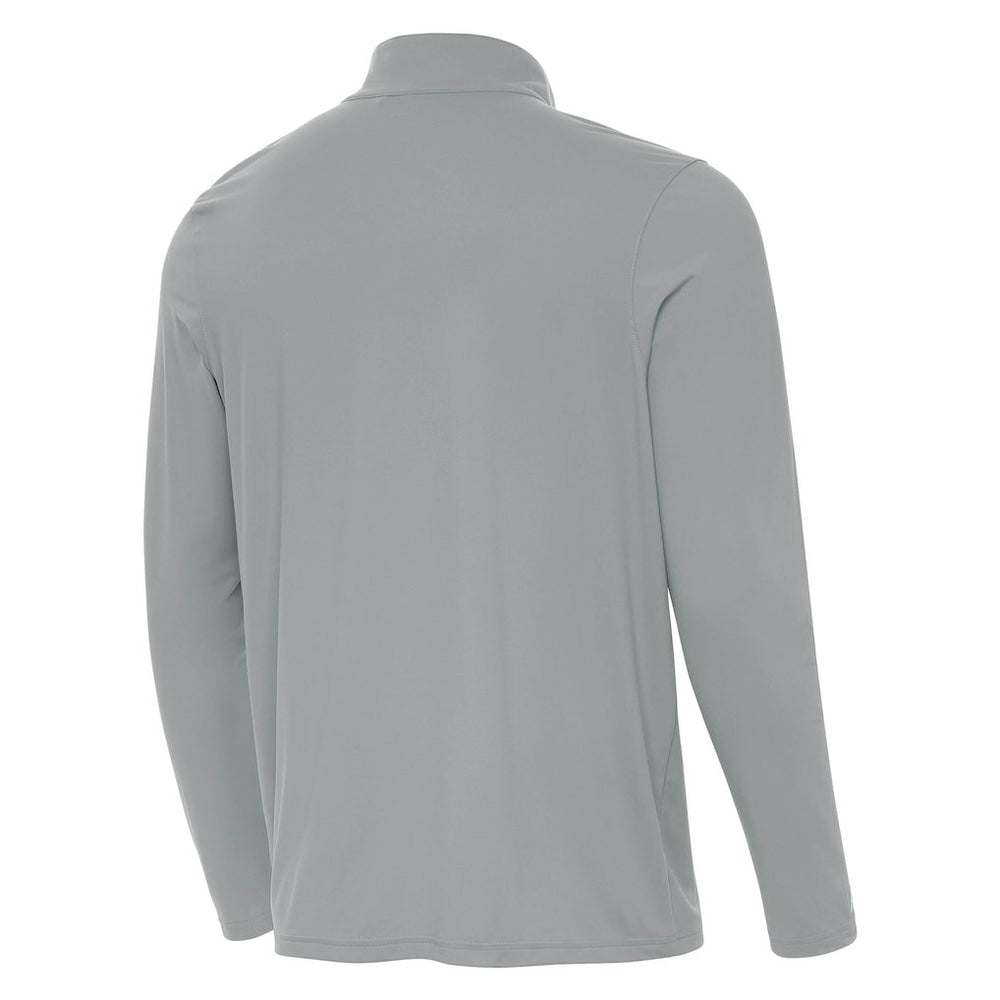 Pittsburgh Steelers Antigua St Patrick Day Intent Quarter-Zip Pullover Top Gray