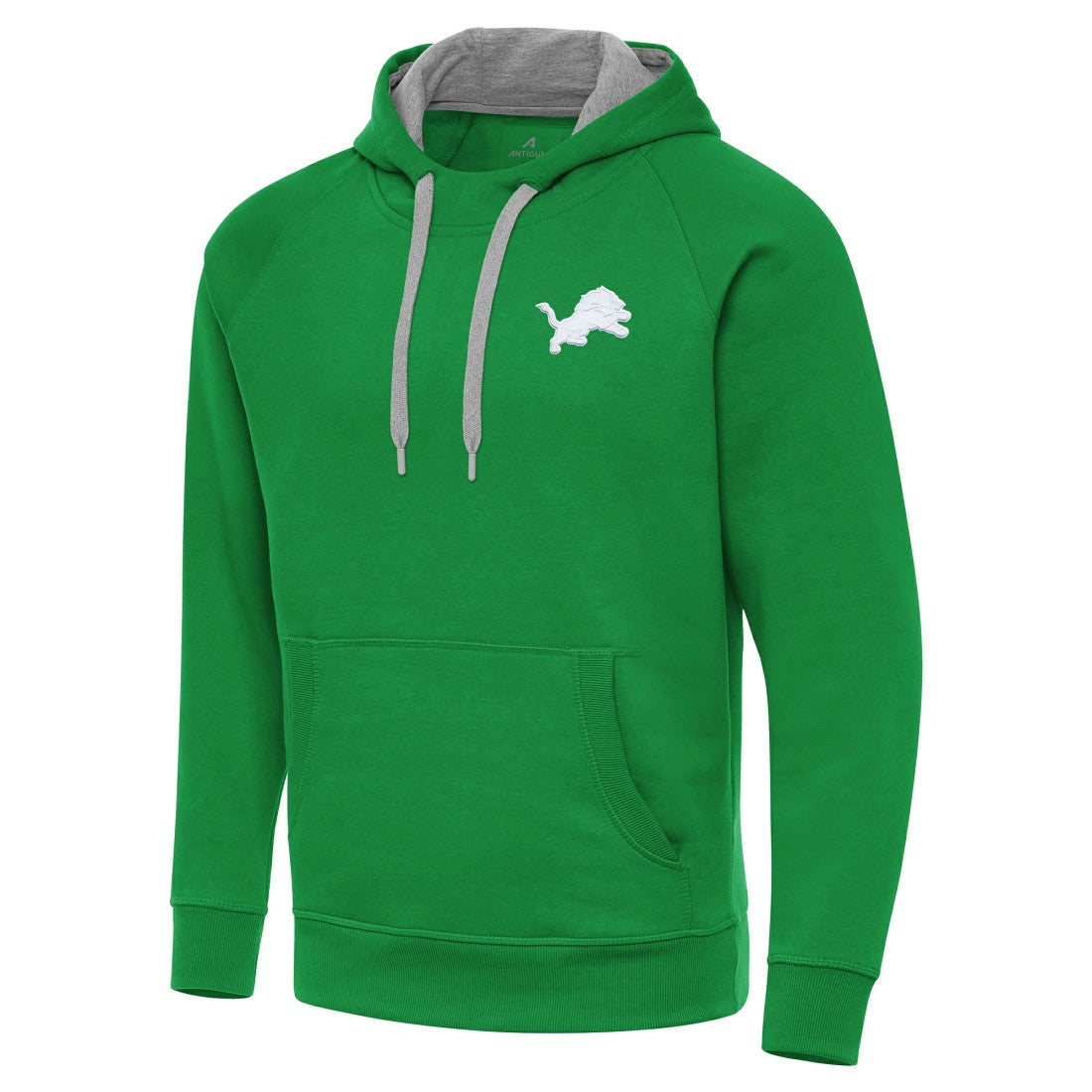 Detroit Lions Antigua St. Patrick's Day Victory Pullover Hoodie Kelly Green