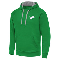 Detroit Lions Antigua St. Patrick's Day Victory Pullover Hoodie Kelly Green