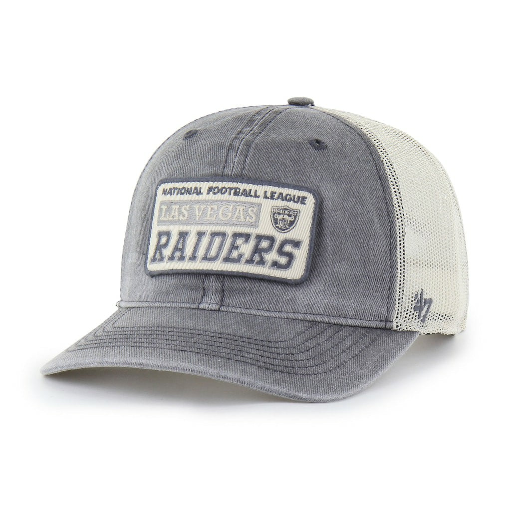 Las Vegas Raiders '47 Canteen Relaxed Trucker Adjustable Hat Charcoal