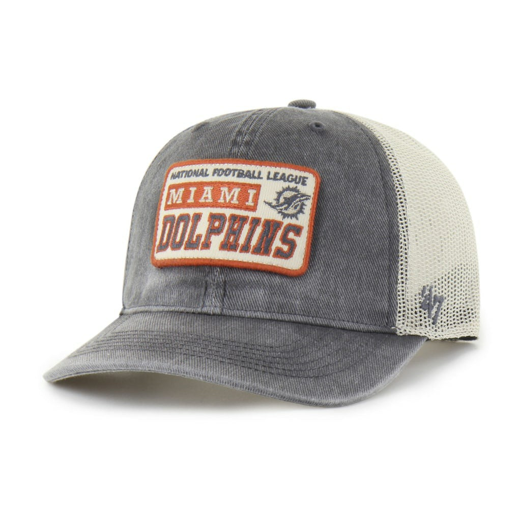 Miami Dolphins '47 Canteen Relaxed Trucker Adjustable Hat Charcoal