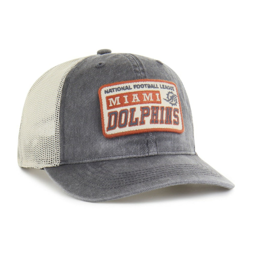 Miami Dolphins '47 Canteen Relaxed Trucker Adjustable Hat Charcoal