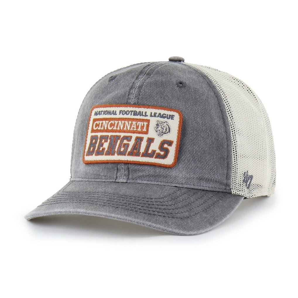 Cincinnati Bengals '47 Canteen Relaxed Trucker Adjustable Hat Charcoal
